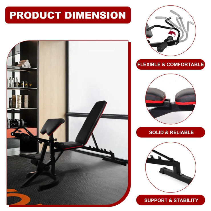 Adjustable Weight Bench Combo