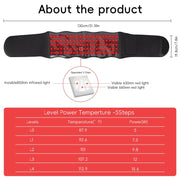 Portable Wearable Red Light Massage Belt