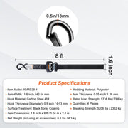 Heavy-Duty Ratchet Tie Down Straps Set