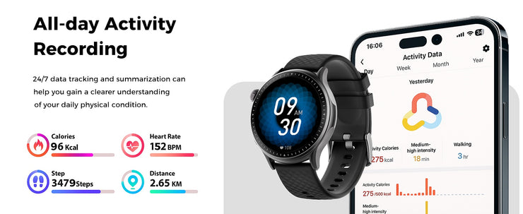 Disc Smartwatch Fitness Tracker