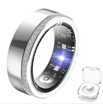 2025 Silver Edge Diamond Smart Ring
