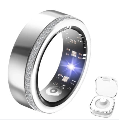 2025 Silver Edge Diamond Smart Ring